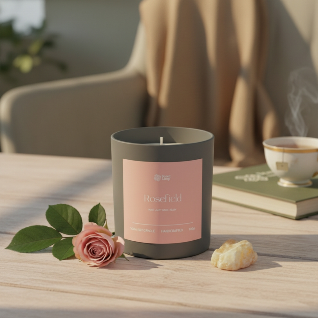 Świeca sojowa zapachowa Rosefield Regular 150g