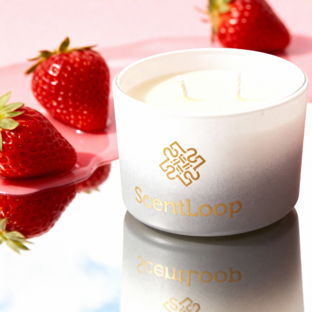Świeca sojowa truskawkowa Strawberry Kiss Intense 100g
