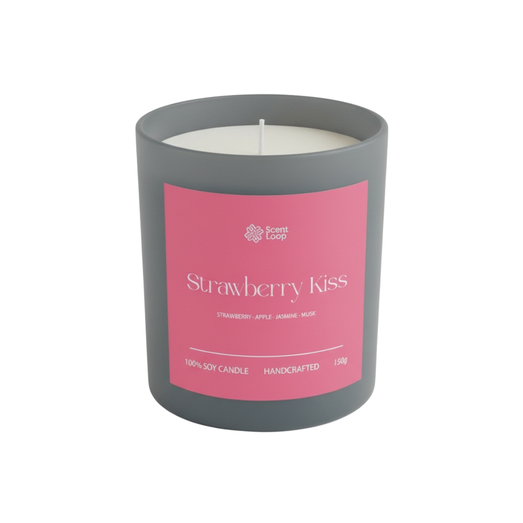 Świeca sojowa zapachowa Strawberry Kiss Regular 150g