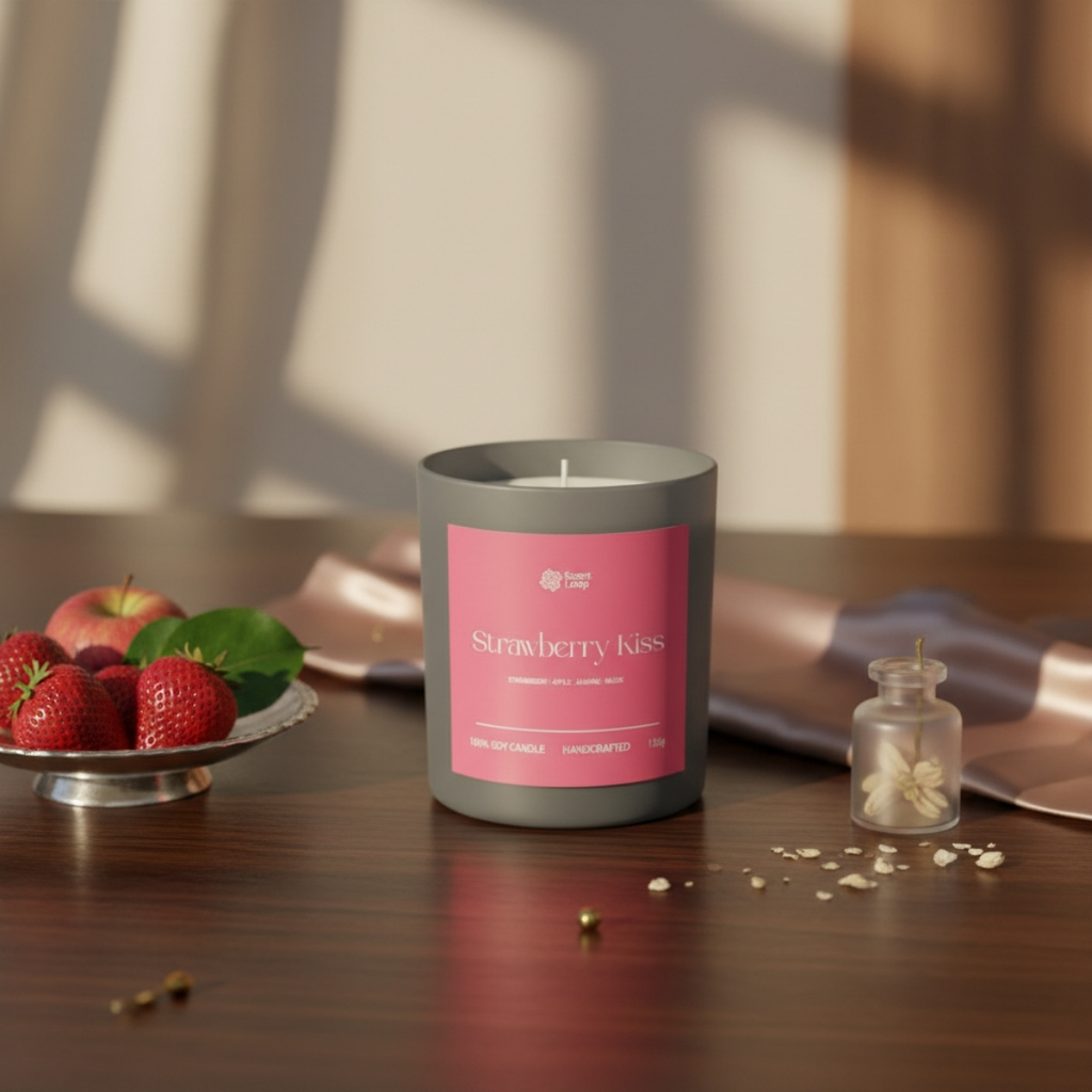 Świeca sojowa zapachowa Strawberry Kiss Regular 150g