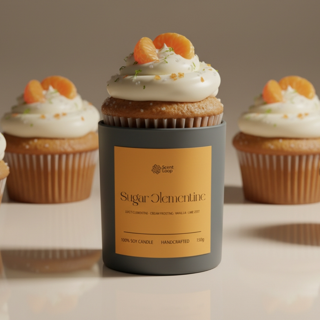 Świeca sojowa zapachowa Sugar Clementine Regular 150g