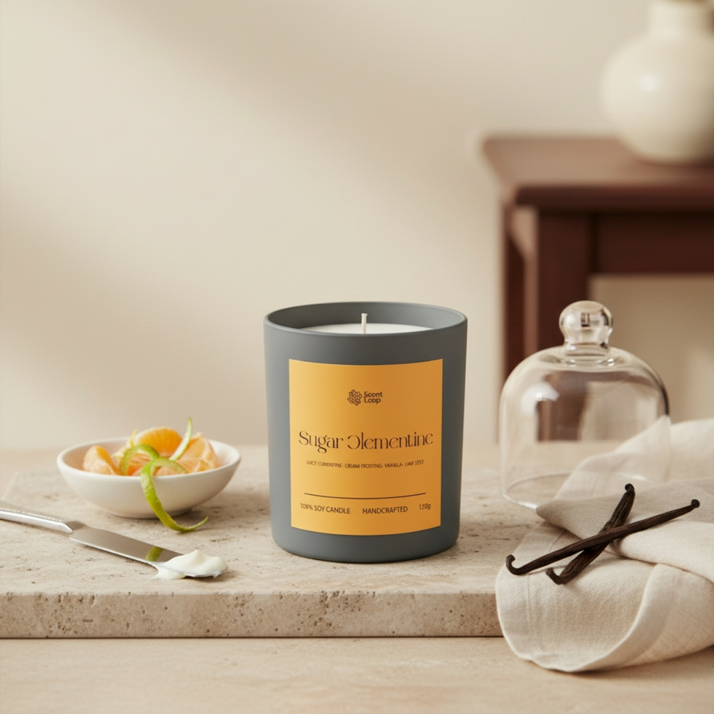 Świeca sojowa zapachowa Sugar Clementine Regular 150g