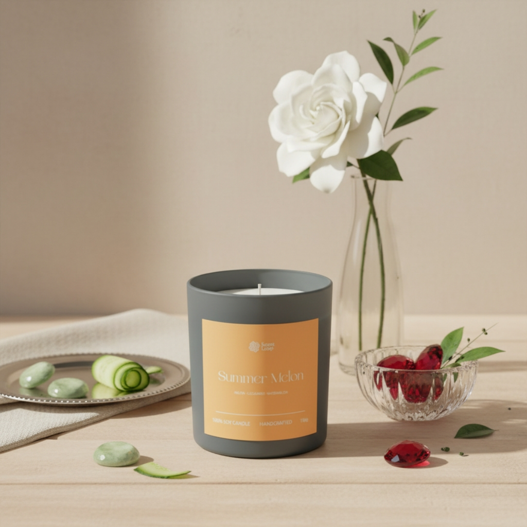 Świeca sojowa zapachowa Summer Melon Regular 150g