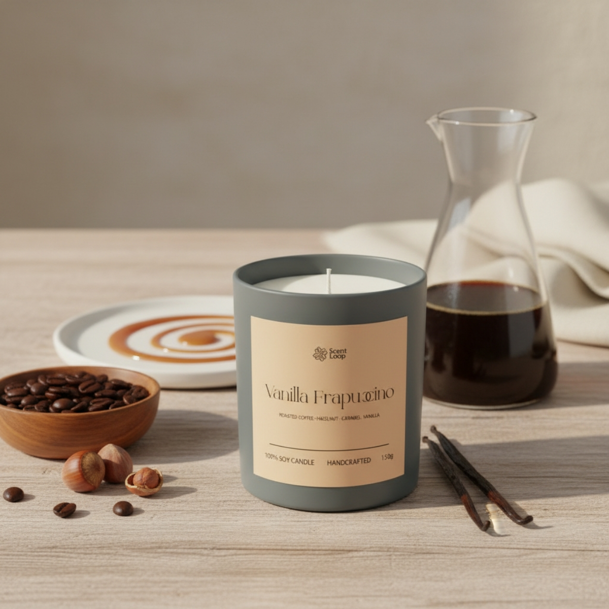 Świeca sojowa zapachowa Vanilla Frappuccino Regular 150g