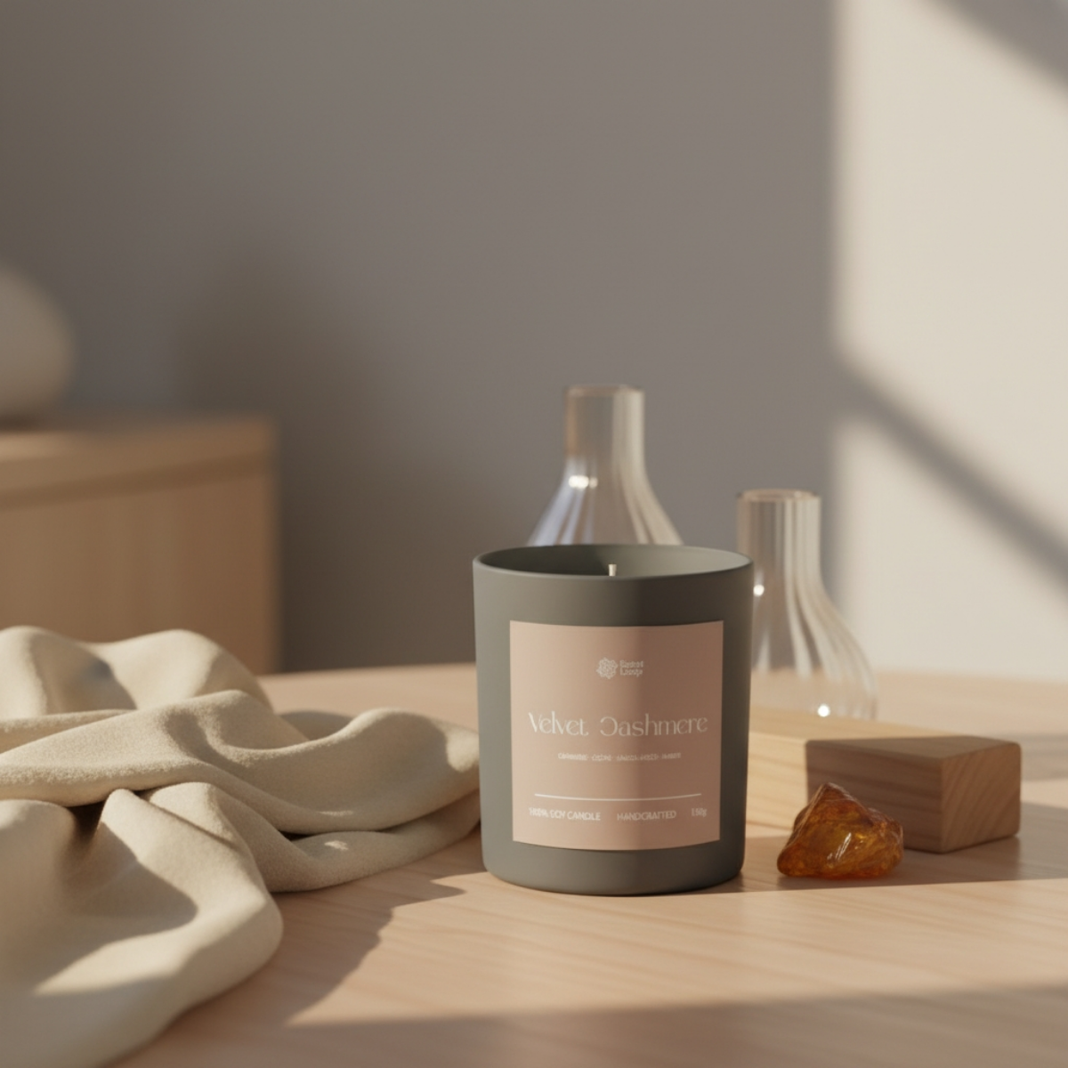 Świeca sojowa zapachowa Velvet Cashmere Regular 150g
