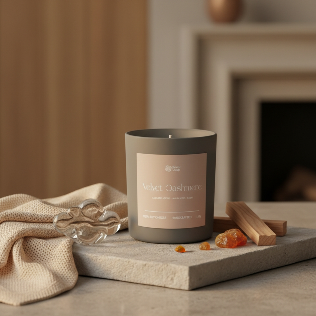 Świeca sojowa zapachowa Velvet Cashmere Regular 150g