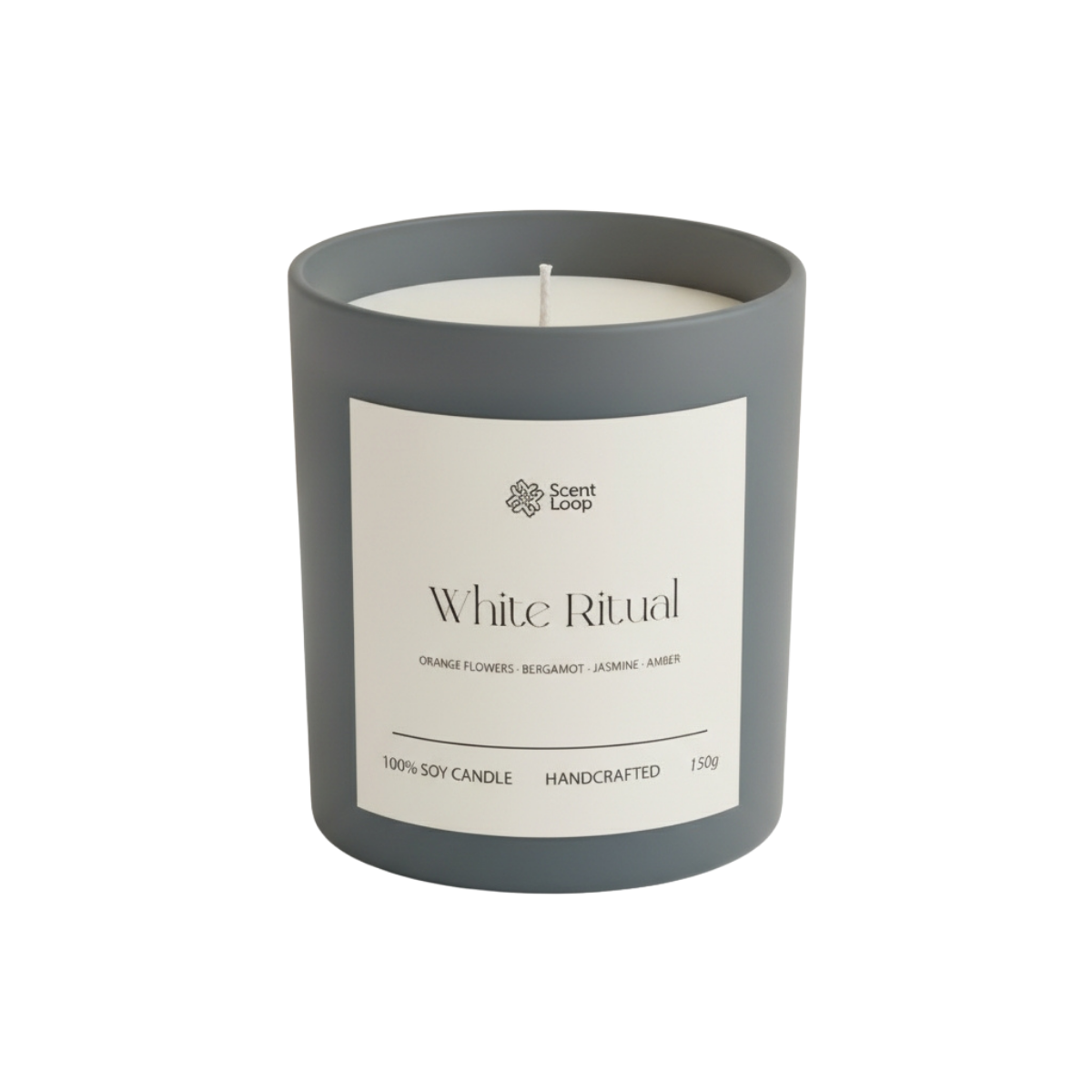 Świeca sojowa zapachowa White Ritual Regular 150g