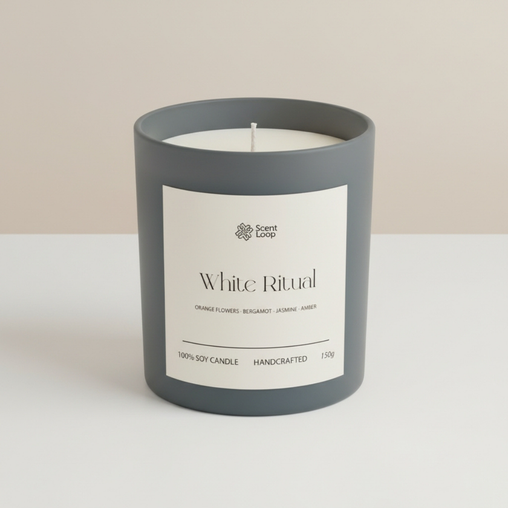 Świeca sojowa zapachowa White Ritual Regular 150g