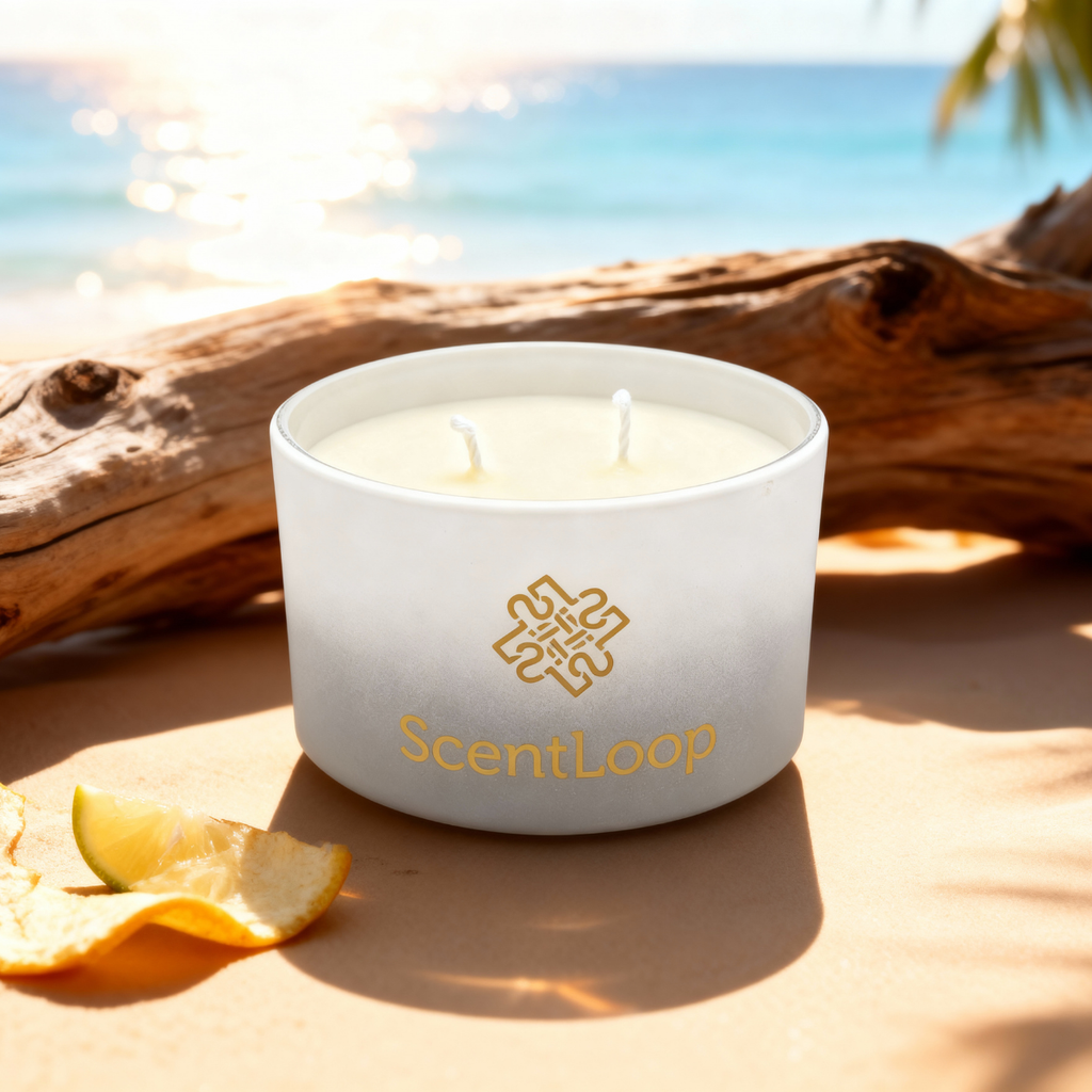 Osvěžující sójová svíčka s vůní bergamotky a pomeranče Zanzibar Intense 100g