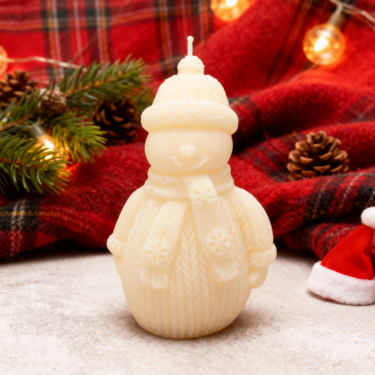 Christmas Soy Candle SNOWMAN Decorative Home Decoration 75g Christmas Home