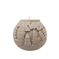 Vánoční sójová svíčka Baňka Sněhulák Christmas Home 140g béžová/karamelová