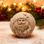 Christmas Soy Candle Bauble Santa Claus 196g Christmas Home Caramel