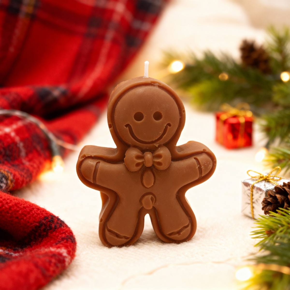 Gingerbread Man Soy Candle 55g brown (dark)