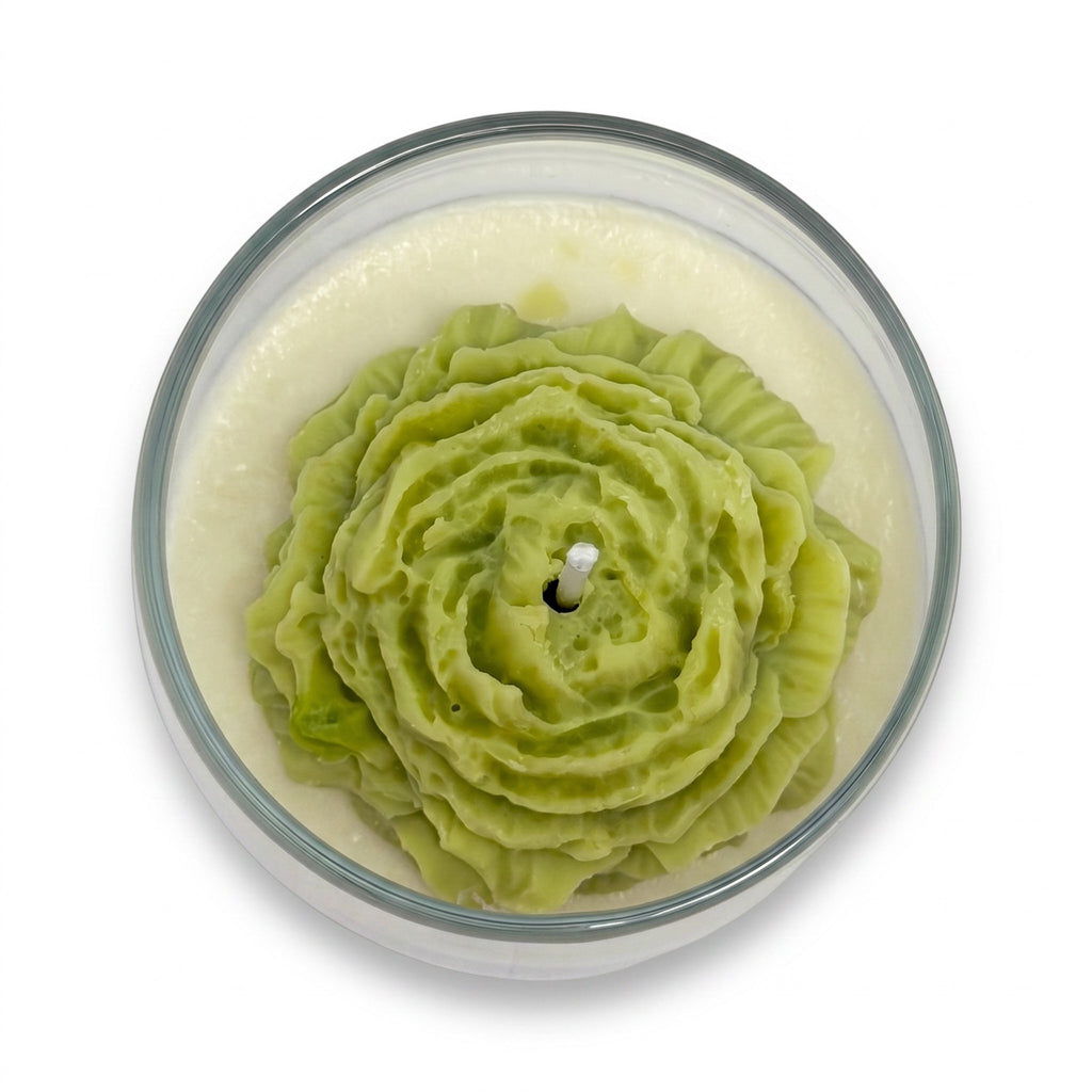 Vela de soja grande en vaso Flor de Clavel regalo aroma Citrus Harmony 210g morada hasta 50h