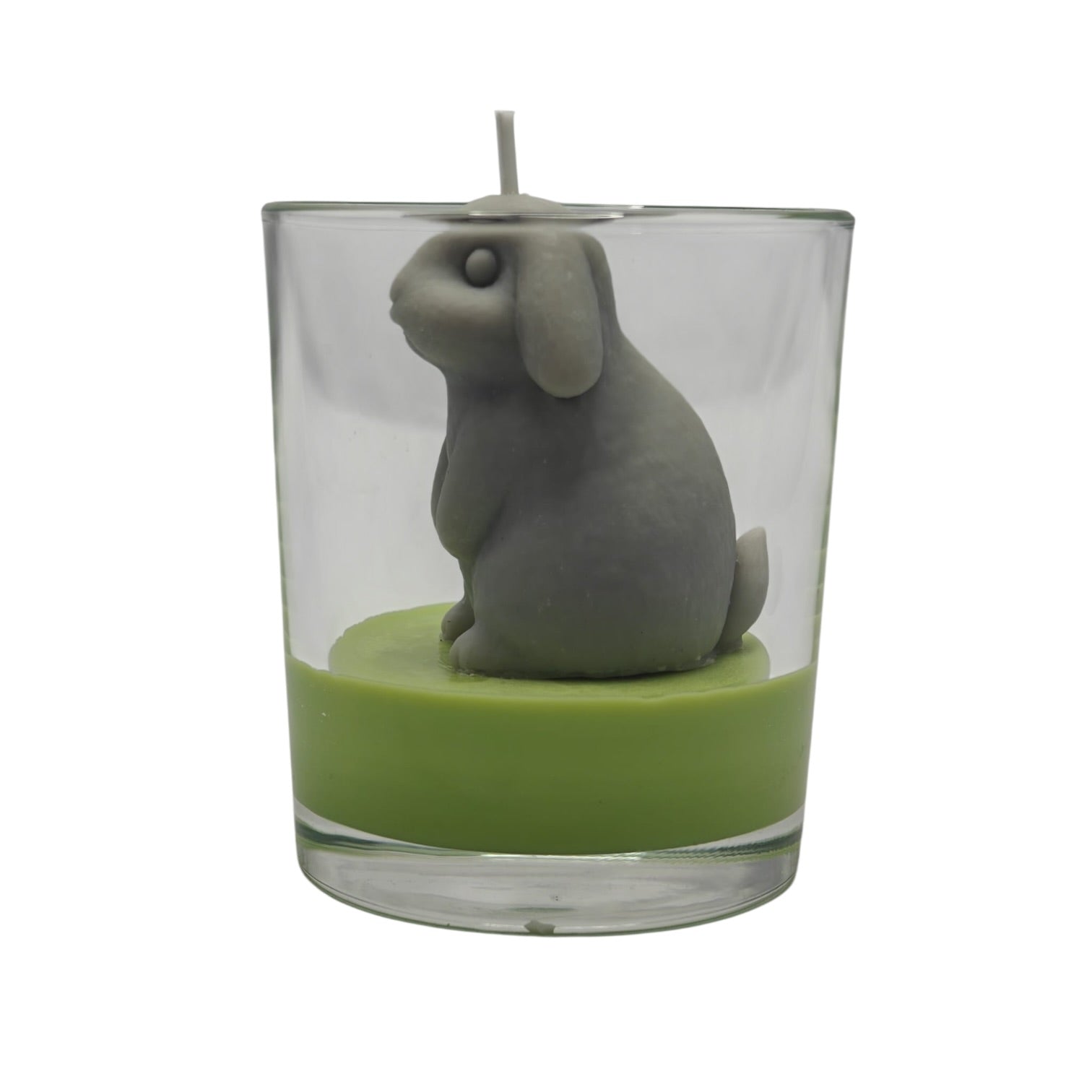 Świeca sojowa dekoracyjna wielkanocna Zajączek Wielkanocny Citrus Harmony 170g w szkle