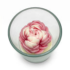 Scented Soy Candle WATER LILY in Glass Pink Scent Paris 120g up to 30h