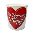 Doftljus av soja som present med hjärtmotiv och texten ”Till världens bästa mamma”, doft Paris, 150 g