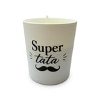 Scented soy candle for a gift, inscription “Super Dad,” Citrus Harmony fragrance, 150g