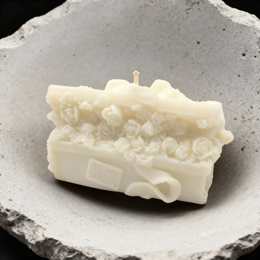 Paris Flowers scented soy candle 125g