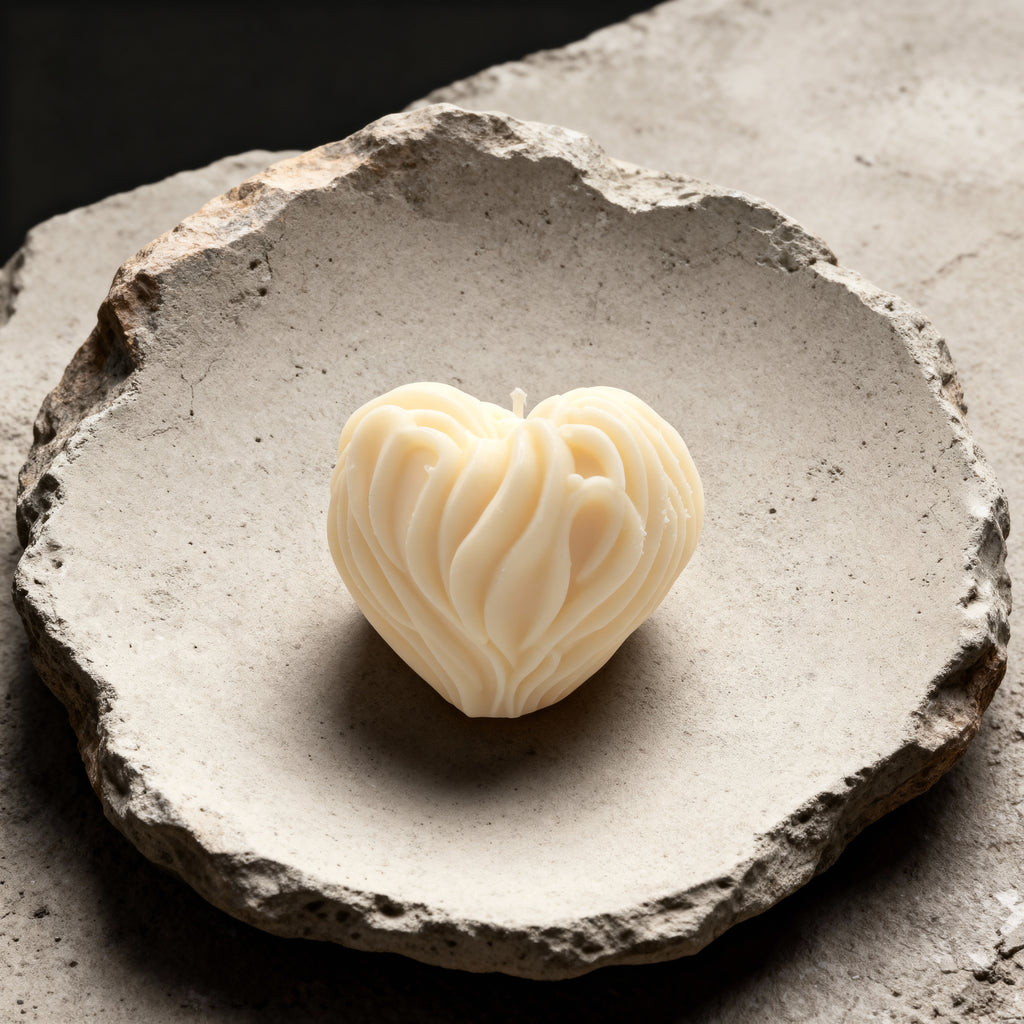 Vela de soja en forma de corazón aromática París 150g