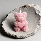 Świeca sojowa Miś z sercem z róż zapachowa Paris 50g