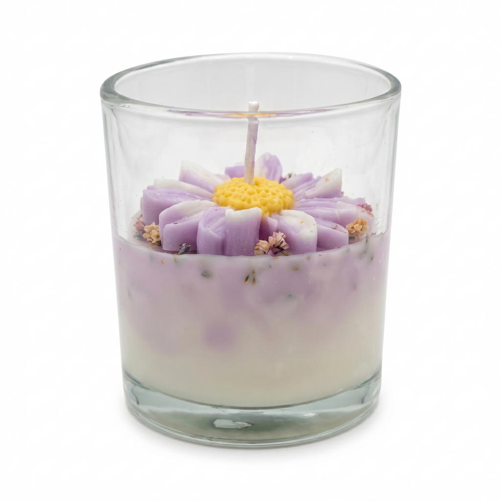 Duftkerze aus Sojawachs Stokrotka im Glas, Duft Paris, 120g, bis zu 30 Stunden Brenndauer