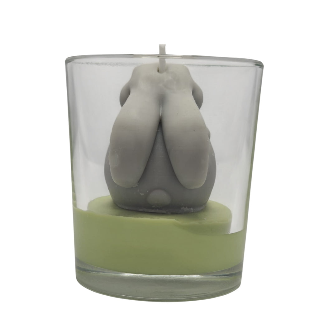 Soy Easter decorative candle Easter Bunny Citrus Harmony 200g in glass