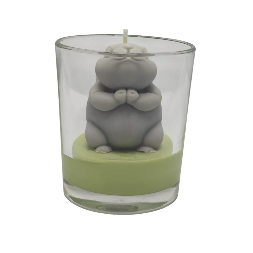 Soy Easter decorative candle Easter Bunny Citrus Harmony 200g in glass