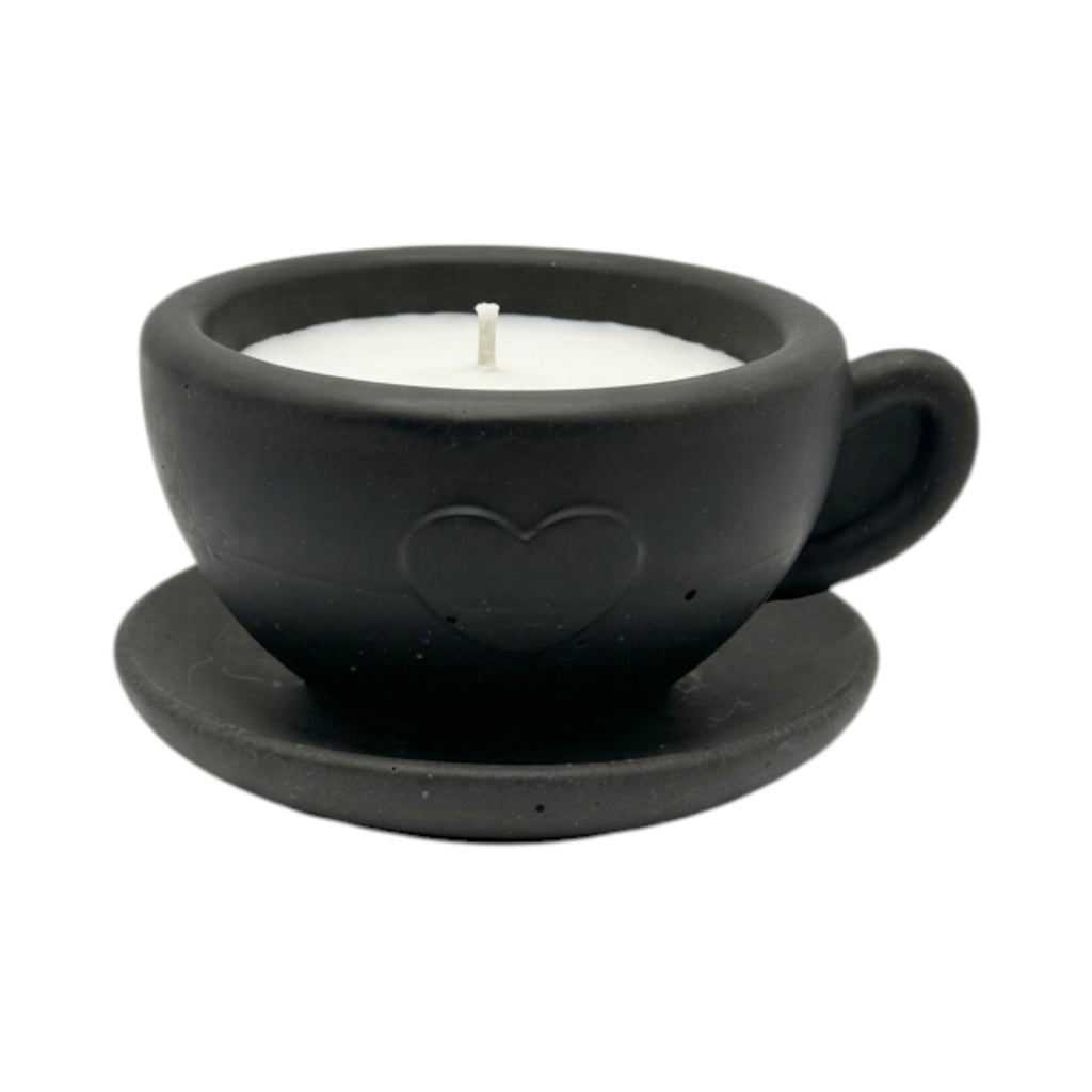 Sada vonných sójových svíček LOVE CUPS – šálky jako dárek pro páry na svatbu, Paris & Black Crystal, 450 g